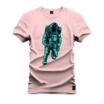 Camiseta Unissex Algodão Premium Estampada Astronauta