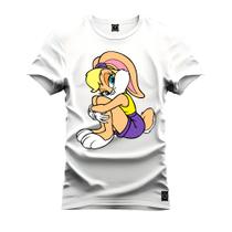 Camiseta Unissex Algodão Premium Estampada Lola Bunny