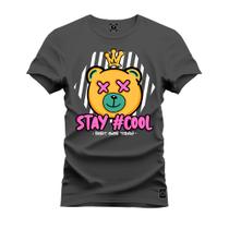 Camiseta Unissex Algodão Premium Estampada Stay Cool