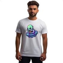 Camiseta Unissex Alien lamen disco voador