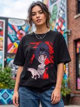Camiseta Unissex - Anime NRT - Itachi Uchiha - Premium Tamanho:GCor:Preto Camiseta Unissex - Anime NRT - Itachi Uchiha - Premium Tamanho:GCor:Preto