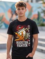 Camiseta Unissex - Anime Rooster Fighter Keiji - Premium Tamanho:02Cor:Preto Camiseta Unissex - Anime Rooster Fighter Keiji - Premium Tamanho:02Cor:Preto
