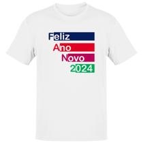 Camiseta Unissex Ano Novo 2024 Faixas