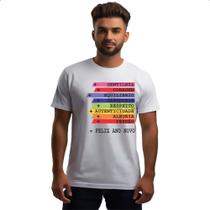 Camiseta Unissex Ano novo de acoes