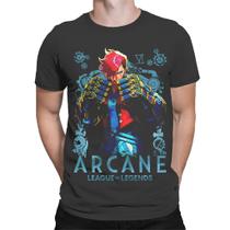 Camiseta Unissex Arcane League Of Legends Personagem Vi