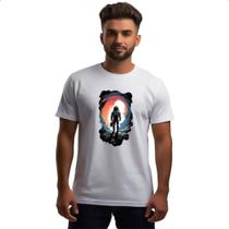 Camiseta Unissex Astronauta de marmore