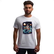 Camiseta Unissex Astronauta e o bote