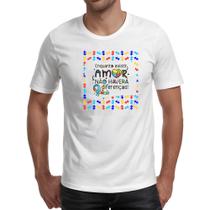 Camiseta Unissex Autismo nao havera diferencas Camiseta Unissex Autismo nao havera diferencas