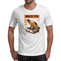 Camiseta Unissex Back to anos 80 vitrola
