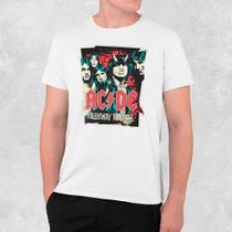 Camiseta Unissex Banda AC DC Highway to Hell 100% Algodão Premium