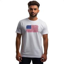 Camiseta Unissex Bandeira USA Grunge Vintage