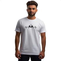 Camiseta Unissex Batimento cardiaco boxe Camiseta Unissex Batimento cardiaco boxe