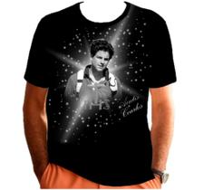 Camiseta Unissex Beato Carlo Acutis Católica Religiosa Preta Vários Tamanhos