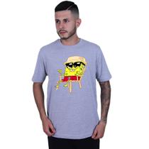 Camiseta Unissex Bob Esponja Praiou
