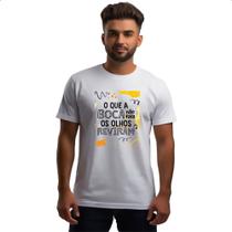 Camiseta Unissex Boca nao fala olhos reviram