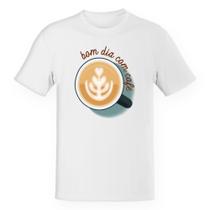 Camiseta Unissex Bom dia com café