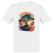 Camiseta Unissex Bonsai sunset japan