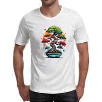 Camiseta Unissex Bonsai Watercolor Arte - Alearts