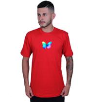 Camiseta Unissex Borboleta Colorida