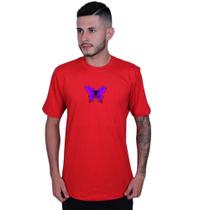 Camiseta Unissex Borboleta Roxa