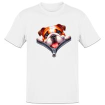 Camiseta Unissex Bulldog no Ziper