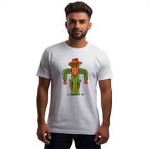Camiseta Unissex Cactos cowboy Camiseta Unissex Cactos cowboy