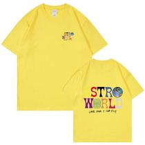 Camiseta Unissex Cactus Jack Astroworld - 100% Algodão - Estampa de Letras