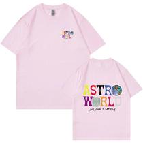 Camiseta Unissex Cactus Jack Astroworld - 100% Algodão - Estampa de Letras