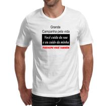 Camiseta Unissex Campanha cuide da sua vida Camiseta Unissex Campanha cuide da sua vida