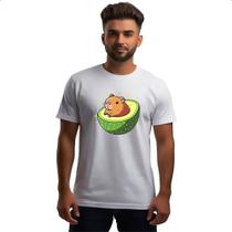 Camiseta Unissex Capibacate capivara no abacate