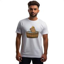 Camiseta Unissex Capivara banho ofuro