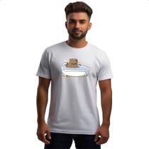Camiseta Unissex Capivara relax cafe Camiseta Unissex Capivara relax cafe