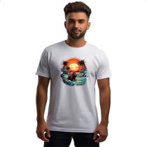 Camiseta Unissex Capivara Surf Sunset