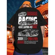 Camiseta Unissex Carro Speed Racing Lançamento