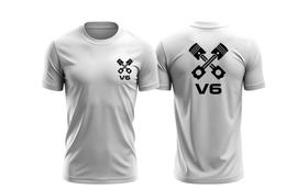 Camiseta Unissex Carro V6 Pistao FC