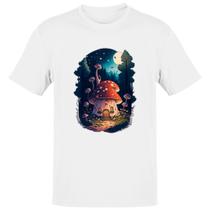 Camiseta Unissex Casa cogumelo dos duendes