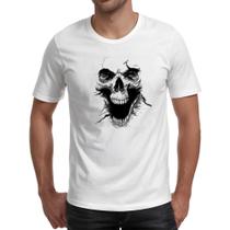 Camiseta Unissex Caveira 3D