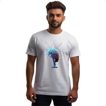 Camiseta Unissex Cerebro IA impulsos eletricos