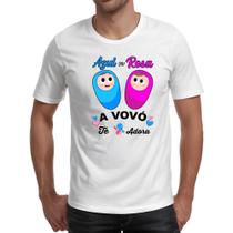 Camiseta Unissex Cha Revelacao a Vovo te adora Camiseta Unissex Cha Revelacao a Vovo te adora