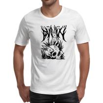 Camiseta Unissex Coelho Negro Dark Rabbit Camiseta Unissex Coelho Negro Dark Rabbit