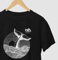 Camiseta unissex - Coleção Costa Nativa - Baleia - 100% Algodão Sustentável