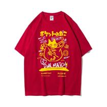 Camiseta Unissex com Estampa de Gato Kawaii - Estilo Harajuku