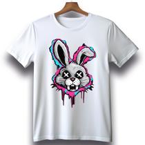 Camiseta Unissex Confortavel Coelho Brisa Moda Urbana