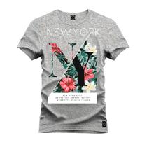 Camiseta Unissex Confortável Estampada Premium Florido Nyc - Nexstar
