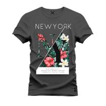 Camiseta Unissex Confortável Estampada Premium Florido Nyc - Nexstar