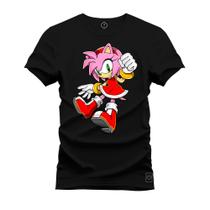 Camiseta Unissex Confortável Estampada Premium Mulher Sonic
