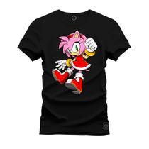 Camiseta Unissex Confortável Estampada Premium Mulher Sonic