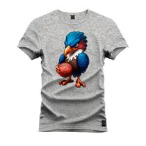 Camiseta Unissex Confortável Estampada Premium Passaro Basquete