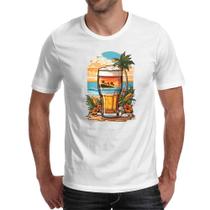 Camiseta Unissex Copo de Cerveja Sunset Camiseta Unissex Copo de Cerveja Sunset
