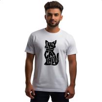 Camiseta Unissex Crazy Lady Cat